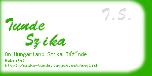 tunde szika business card